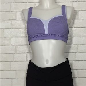 Lululemon Ta Ta Tamer Bra Purple strips